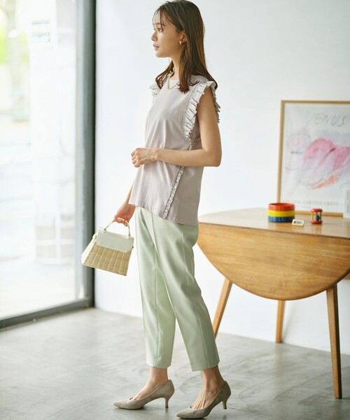 Jazzy-Jersey フリル袖Ｔシャツ 組曲｜Jazzy-Jersey フリル袖Tシャツ | Rakuten Fashion(楽天