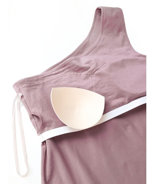 tシャツ MIDIUMISOLID for Ladies ワンショルダーインナー レディース MIDIUMISOLID tシャツ for Ladies ワンショルダーインナー
