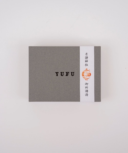 YUFU 財布 「YUFU/ユフ」日本製 月讀神社 お守り付 牛革