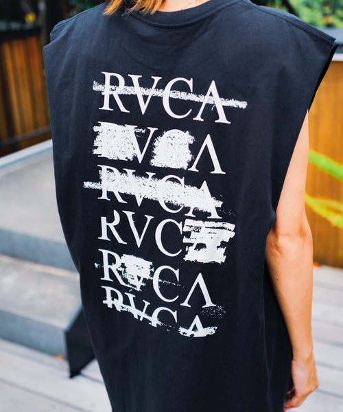 RVCA☆Fronds Muscle バックプリント シングレット タンクトップ RVCA☆Suds Muscle バックプリント シングレット タンクトップ