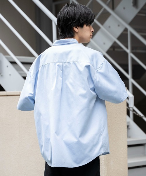 WEGO シャツ WEGO/イージーケアオックスフォードワンポイント
