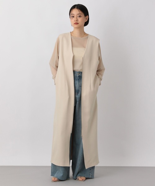 極美品♡ルネ♡リネンライク ワンピース A part by ワンピース リネンライクVネックワンピース