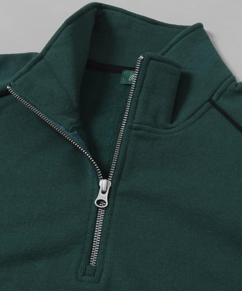 ナイロン裏毛 ハーフジップ SEQUENZ 90s 1/2 ZIP SWEAT / 裏起毛 オーバーサイズ プル