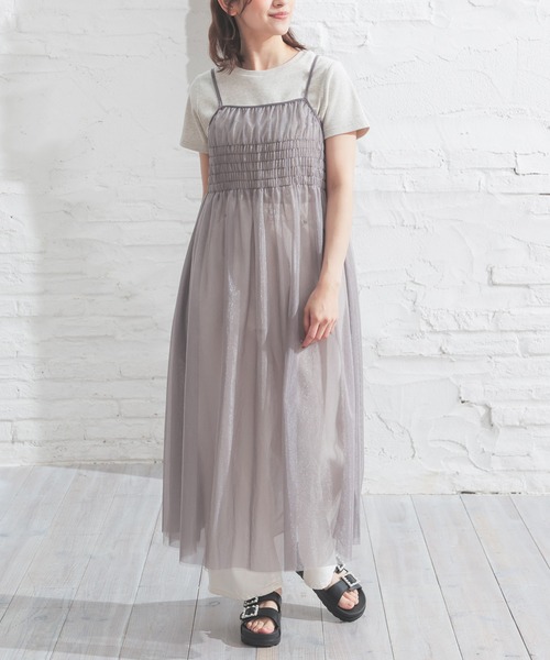 【old honey】dear_episode チュールドレス キャミワンピース old honey】dear_episode チュールドレス キャミワンピース