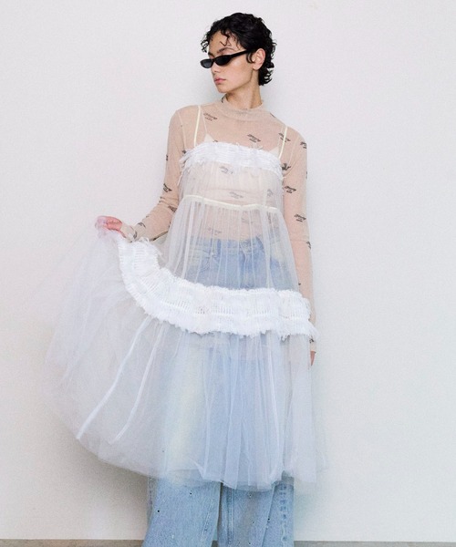 MAISON SPECIAL（メゾンスペシャル）の「Check Pattern Tulle