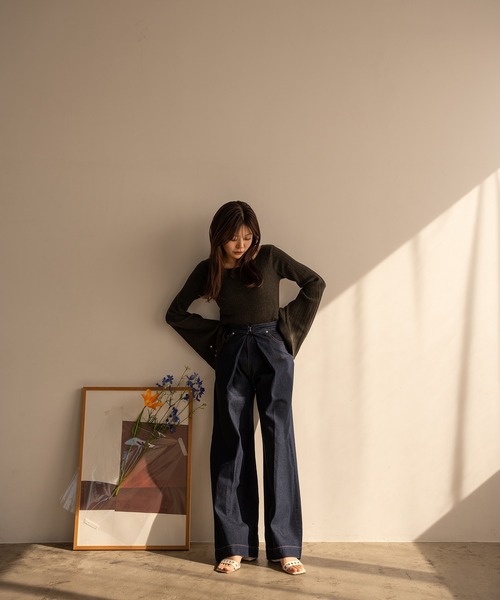 mideal（マイディール） ジーンズ デニム デニムパンツ front tuck