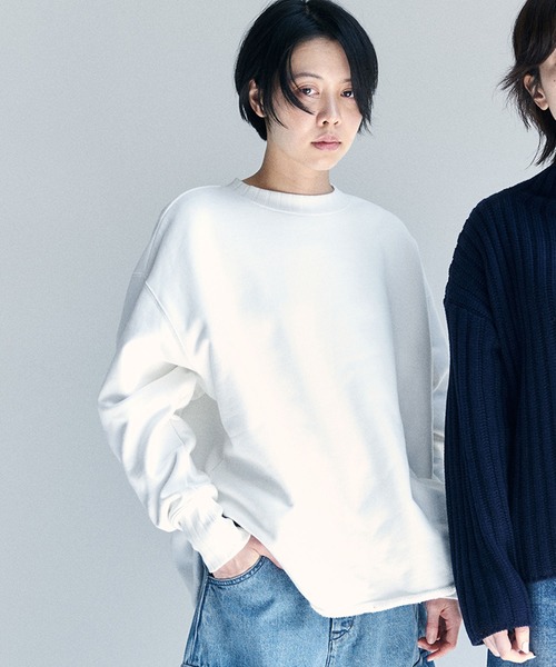 JOHNBULL - Johnbull トンプキン裏毛ボックススウェット 定価13200円 トレーナー 加工 スウェット ワインレッド レディース ジョンブル【中古】5-0211M∞ Johnbull トレーナー スウェット トンプキン裏毛ボックス
