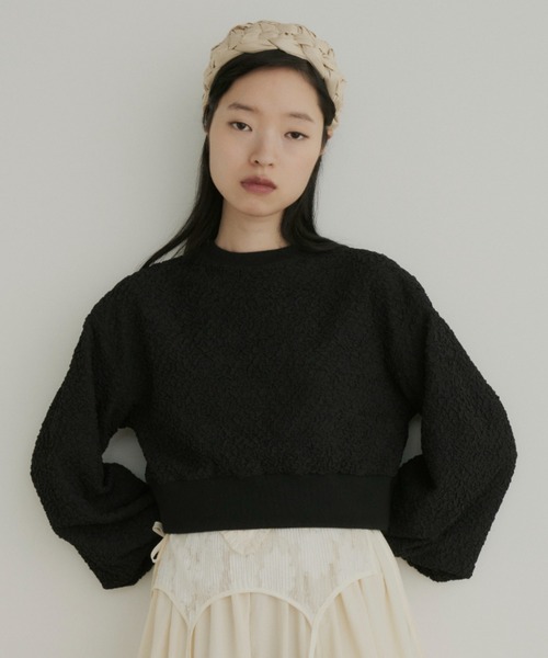 PERNA（ペルナ） tシャツ ふくれジャガードカットソー レディース