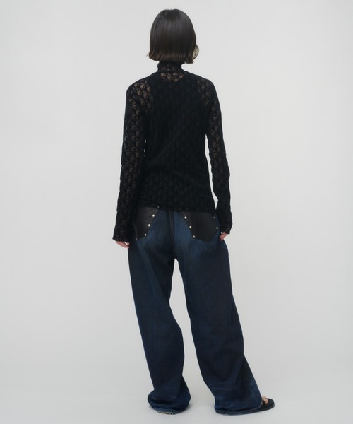 トップス SORIN Flocky Tulle Gathered Top Flocky dots-Tulle Tops – kicuri