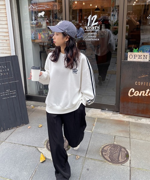 eLLa Aラインスウェット センターラインスウェットジョガーパンツ | レディース