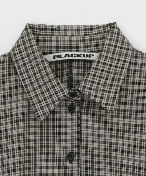 ブラウス シャツ 「MADE」 ビギチェックシャツ レディース BLACKUP ブラウス シャツ 「MADE」 ビギチェックシャツ