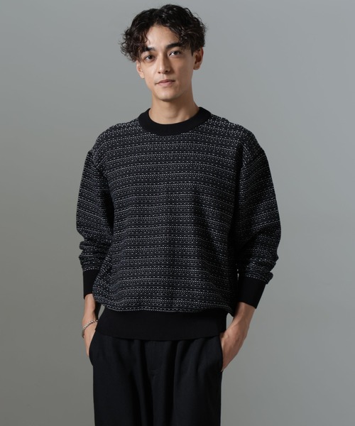 「NJ/CLUB」HOMESTOCKケーブルニットシャツ