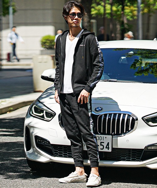 SOMEDIFF セットアップ 「SOMEDIFF」サイドラインスラブデニム切替