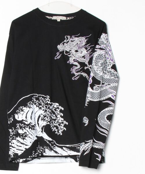 ARCADE tシャツ 和柄 デザイン 龍 鯉 鳳凰 長袖 ロングスリーブ