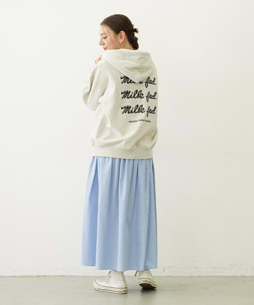 MILKFED.（ミルクフェド） パーカー EXTENDED ICING LOGO ZIP UP