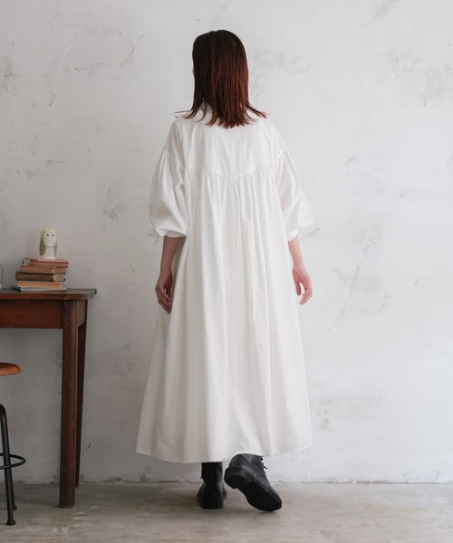 ソウルベリー　ホワイト コットン ロングワンピース 5L 新品未使用 soulberry（ソウルベリー） ワンピース シロフクロウのワンピース