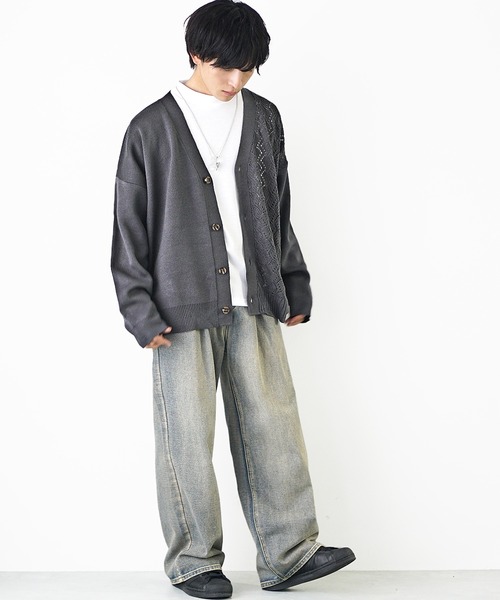 MinoriTY（マイノリティ） カーディガン 「MinoriTY」アシンメトリー