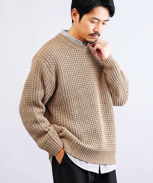 JIGGYS SHOP（ジギーズショップ） セーター ニット ビッグワッフル編み