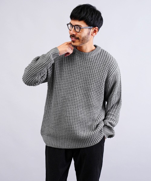 JIGGYS SHOP（ジギーズショップ） セーター ニット ビッグワッフル編み