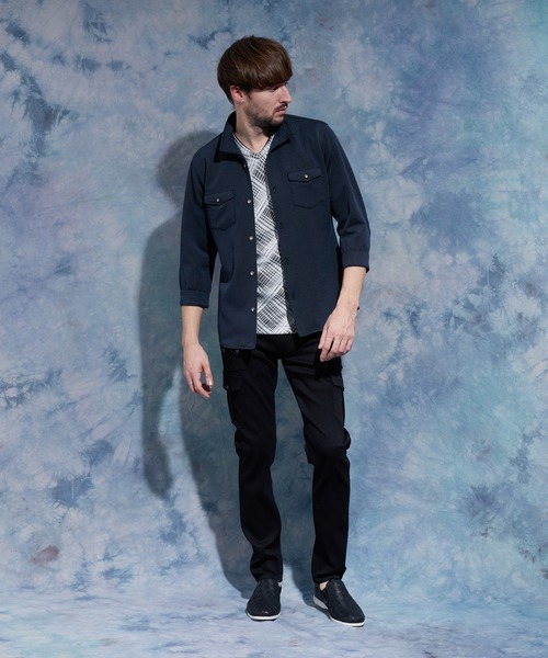 HIDEAWAYS NICOLE（ハイダウェイ ニコル） シャツ ダブルフェイス