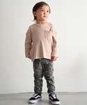 tシャツ 長袖 Tシャツ ワッフル キッズ 子...の詳細画像1
