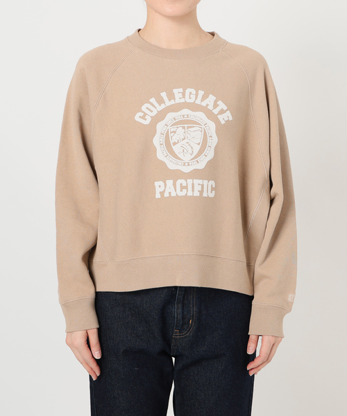 トレーナー スウェット Collegiate Pacific SLOBE別注 ショートスウェット レディース SLOBE IENA｜Collegiate Pacific SLOBE別注 ショートスウェット