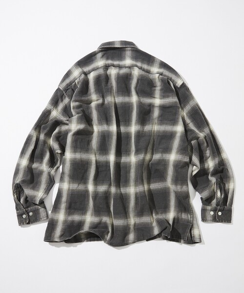 NAUTICA シャツ NAUTICA/ノーティカ Bleech Ombre Check L/S