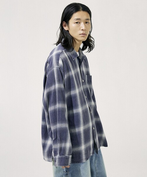 新品 NAUTICA ノーティカ オンブレチェックシャツ Mサイズ NAUTICA シャツ NAUTICA/ノーティカ Bleech Ombre Check L/S