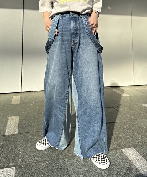 etsinta（エシンタ） ワイドパンツ ジーンズ デニム デニムパンツ