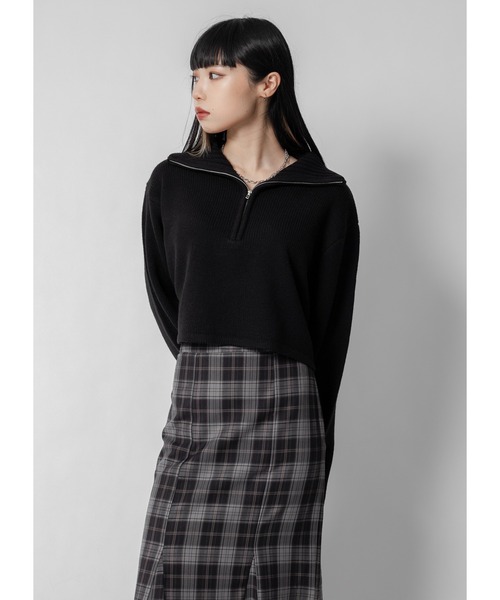 「Adoon plain」 長袖ニット FREE オフホワイト レディース_画像8