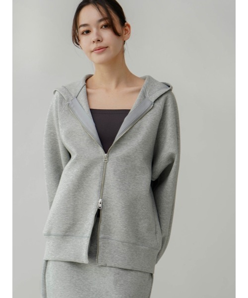 YORT コート アウター ダンボールダブルジップパーカー レディース