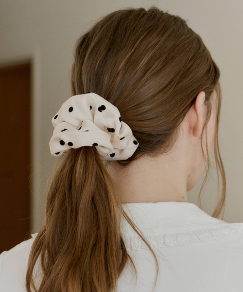 GIUNON シュシュ dot satin chouchou / ドットサテンシュシュ
