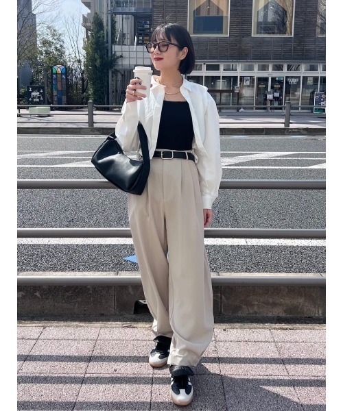 STYLEMIXER ブラウス シャツ ヘムギャザーショートシャツ 春服