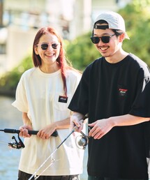 ナンガ　フリークスストア別注　ロングスリーブ刺繍Tシャツ　ブラック　L　新品 NANGA tシャツ × FREAK'S STORE/ナンガ フリークスストア 別注