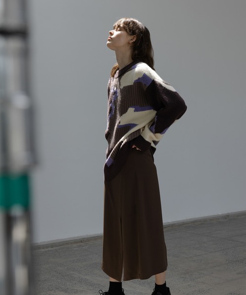 「EKCOOKIES」 長袖ニット M ブルー レディース_画像3