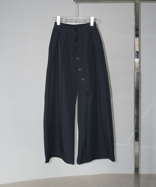 chuclla パンツ ボタンディテール ワイドスラックス chw25s045
