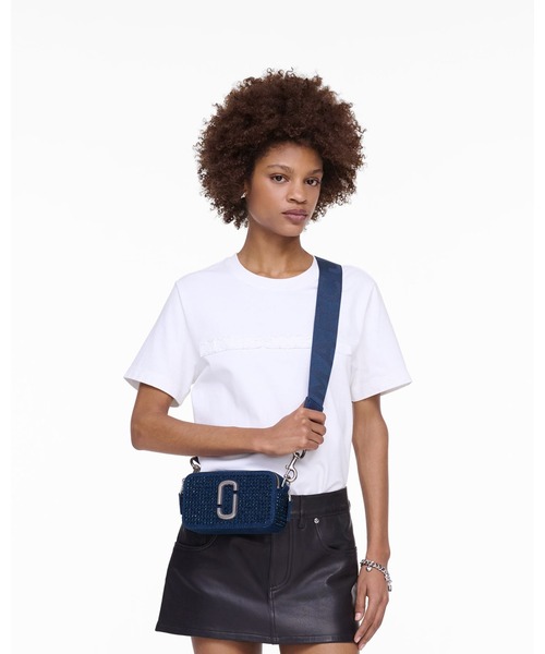 MARC JACOBS SNAPSHOT クリスタル ショルダーバッグ MARC JACOBS ショルダーバッグ バッグ CRYSTAL DENIM SNAPSHOT