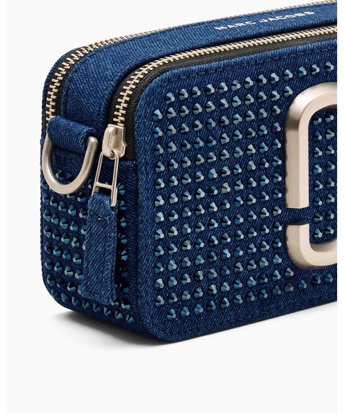 MARC JACOBS SNAPSHOT クリスタル ショルダーバッグ MARC JACOBS ショルダーバッグ バッグ CRYSTAL DENIM SNAPSHOT