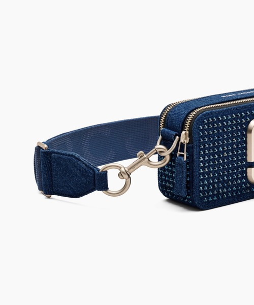 MARC JACOBS SNAPSHOT クリスタル ショルダーバッグ MARC JACOBS ショルダーバッグ バッグ CRYSTAL DENIM SNAPSHOT