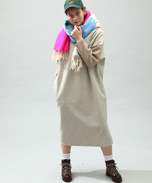 「Kelen」 ストール FREE オレンジ レディース_画像3