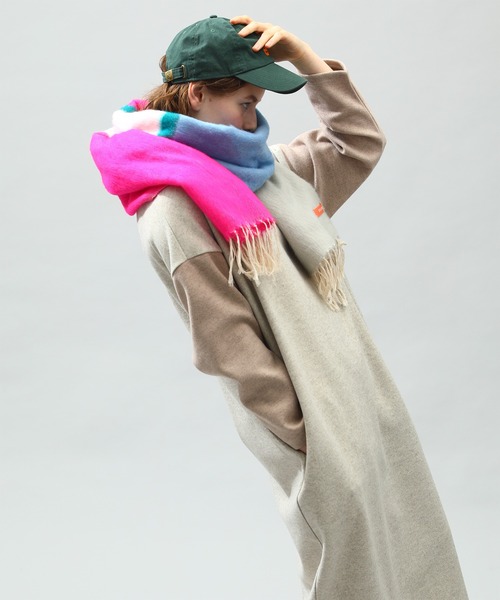 「Kelen」 ストール FREE オレンジ レディース_画像4