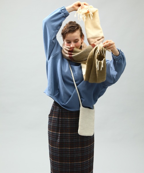 「Kelen」 ストール FREE オレンジ レディース_画像7