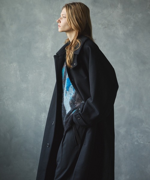 CIASENSE ステンカラーコート M ダークブラウン メンズ : ZOZOTOWN