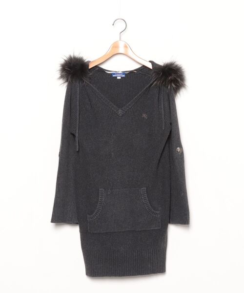 ワンピース BURBERRY BLUE LABEL 38 BURBERRY BLUE LABEL 「BURBERRY LABEL」 ニットワンピース 38