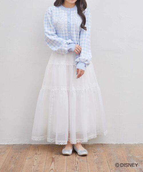 【新品】Areeam Disney シンデレラ/ガス&ジャック/カーディガン Areeam｜シンデレラ / ガス&ジャック / チェックカーディガン