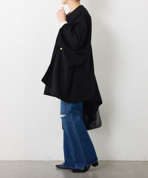 トラディショナルウェザーウェア　別注　ポンチョ　ブラック　34 Traditional Weatherwear（トラディショナル ウェザーウェア