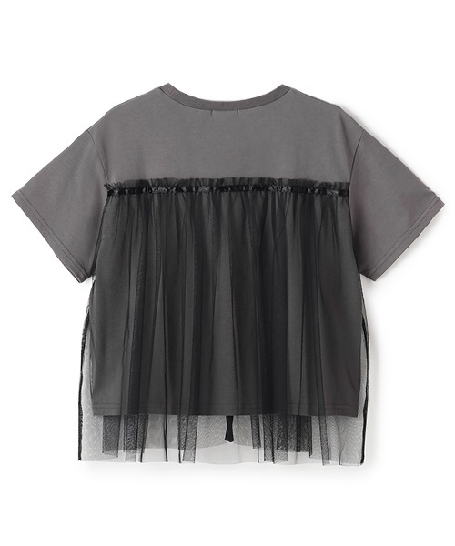 by LOVEiT tシャツ チュール付きバンドTシャツ キッズ 子供服