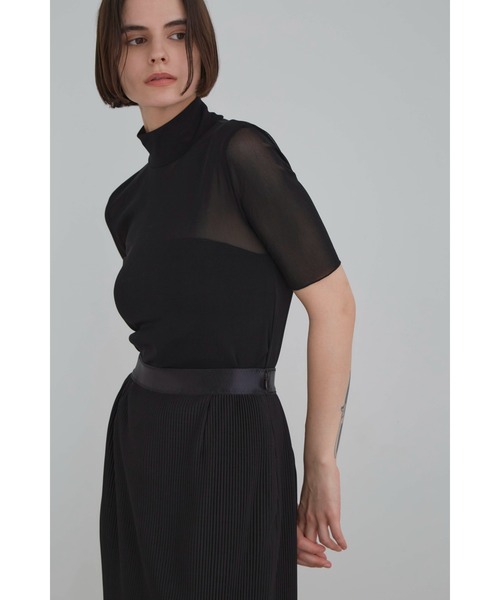 LE PHIL ルフィル 24SS チュールメッシュＴ　シアートップス　透け感 LE PHIL ルフィル 24SS チュールメッシュT シアートップス 透け
