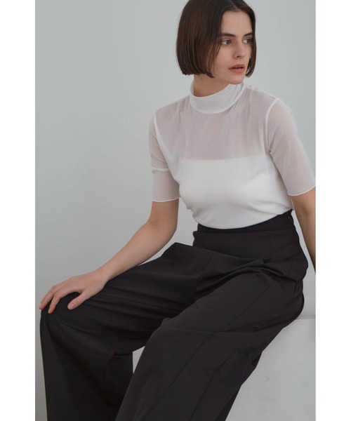 LE PHIL（ル フィル） tシャツ 半袖 チュールメッシュT レディース