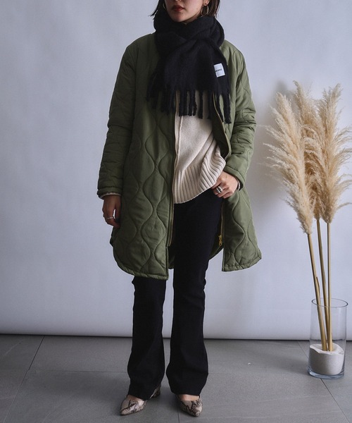 「SETUP7」 マフラー FREE ベージュ レディース_画像3